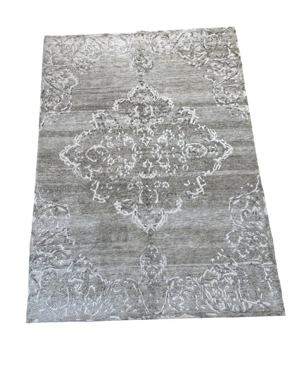 Tibetan weave Transitional design rug  Tencel silk pile  242x173cm | Rug# 30813