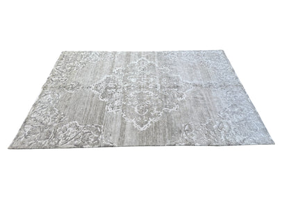 Tibetan weave Transitional design rug  Tencel silk pile  242x173cm | Rug# 30813