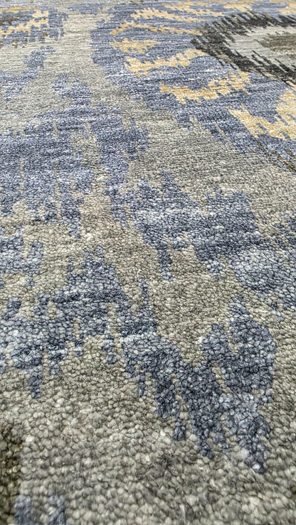 Modern Ikat design Rug 295x237cm | Rug# 30814