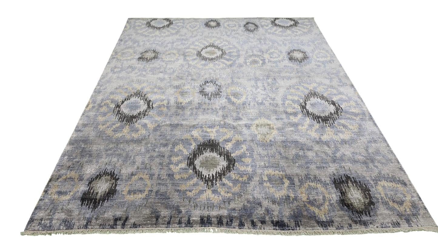 Modern Ikat design Rug 295x237cm | Rug# 30814