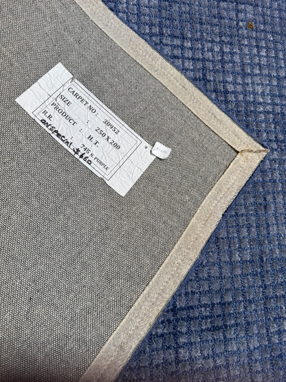 Modern Scandi designer rug , wool and Tencel silk pile 250x200cm | Rug# 30952