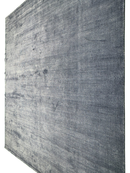 Scandinavian Texture design wool and Bamboo silk, 300x250cm | Rug# 30996