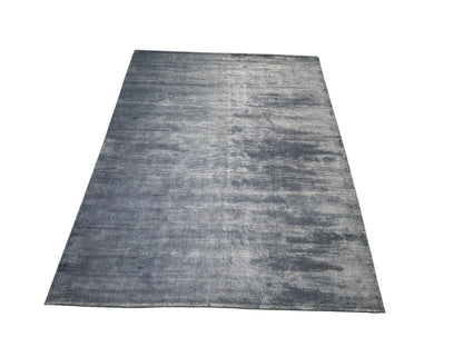 Scandinavian style designer rug, wool & tencel silk  360x270 cm | Rug# 30998
