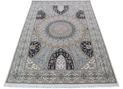 Superfine Amritsar Tabriz Dome Design Rug 275x182 cm | Rug# 31026