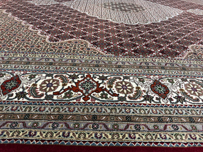 Superfine Amritsar in Tabriz  NZ wool pile 304x252 cm | Rug# 31061