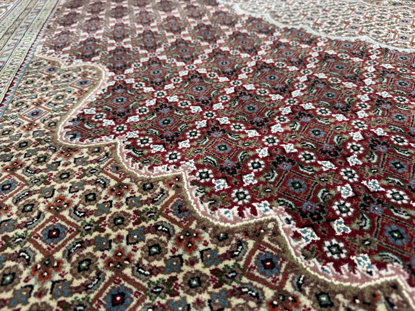 Superfine Amritsar in Tabriz  NZ wool pile 304x252 cm | Rug# 31061