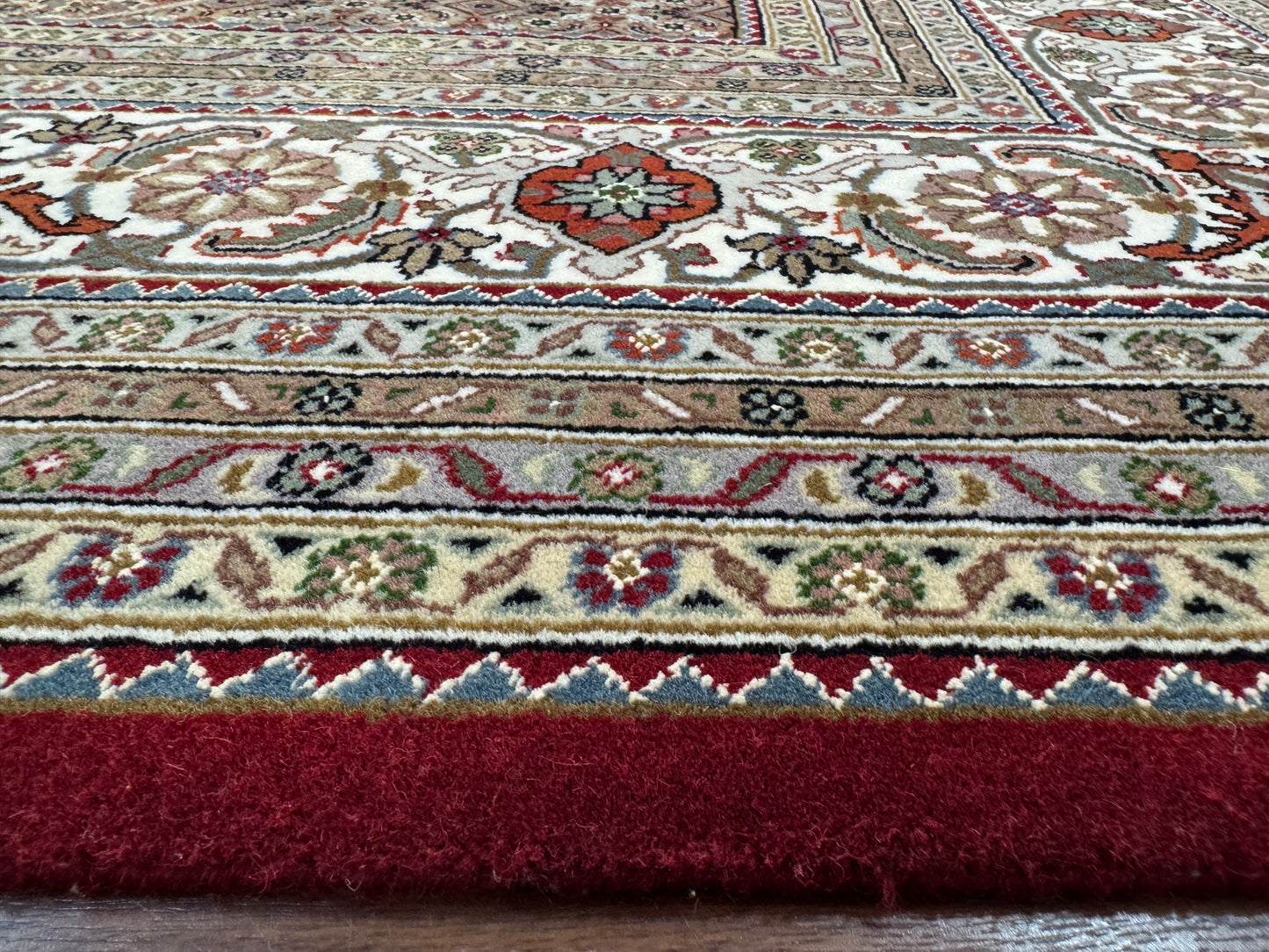 Superfine Amritsar in Tabriz  NZ wool pile 304x252 cm | Rug# 31061