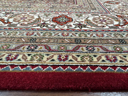 Superfine Amritsar in Tabriz  NZ wool pile 304x252 cm | Rug# 31061