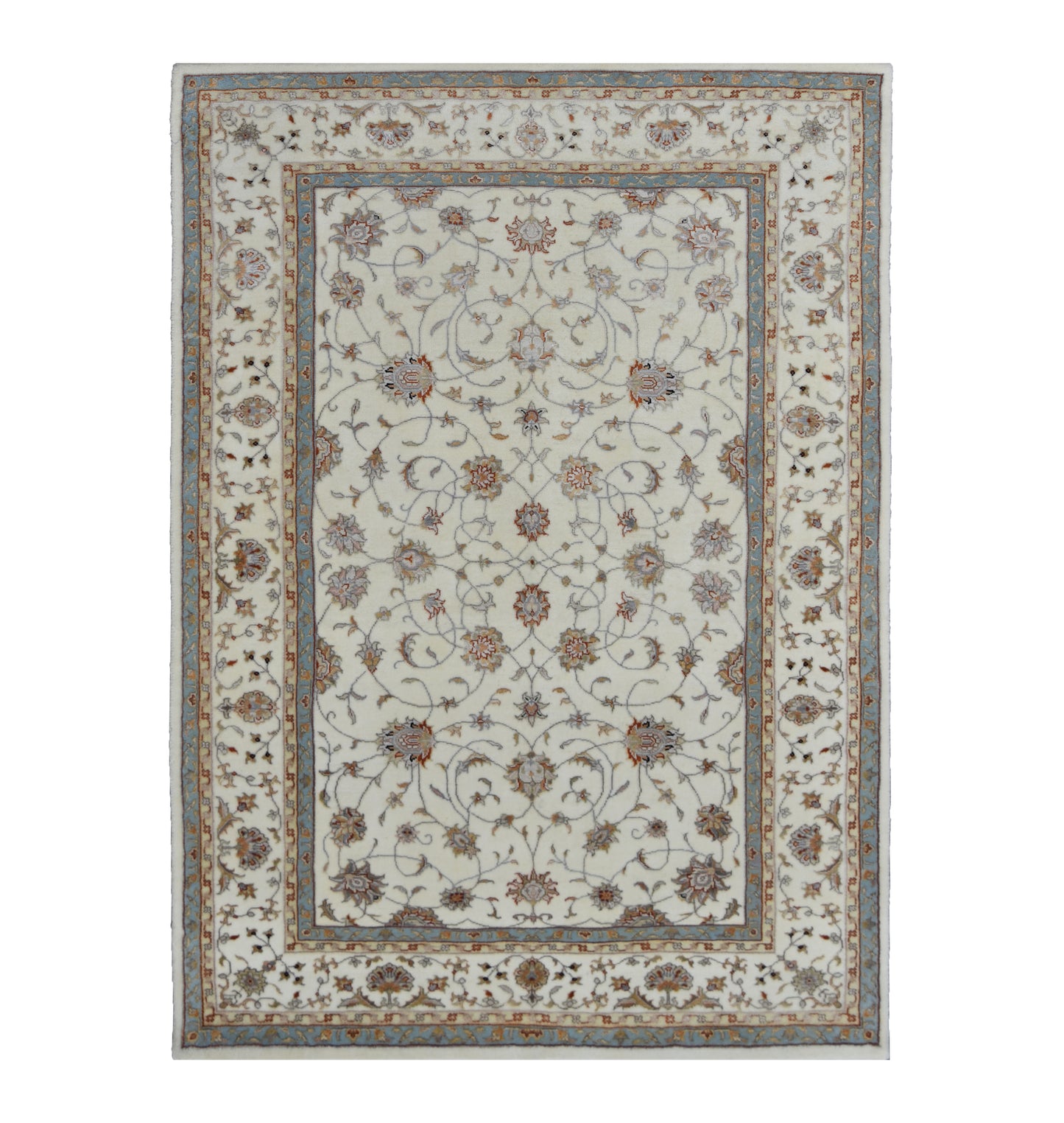 Jaipur carpet all over 16th century with Safavid stylised flowers 182x117cm | Rug# 31106
