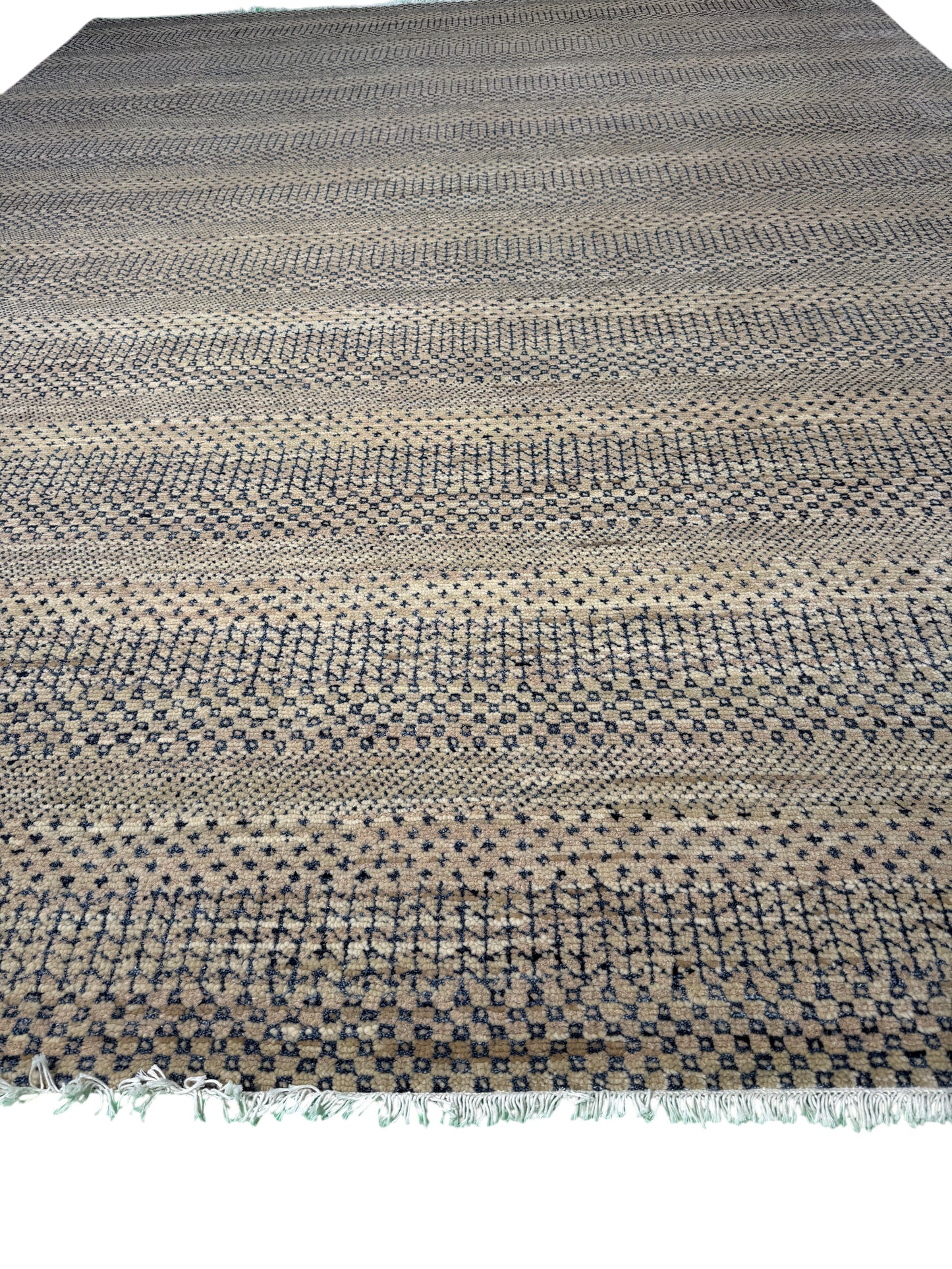Modern Scandinavian texture designer rug  367x277cm  | Rug# 31166