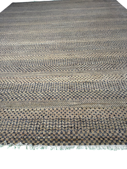 Modern Scandinavian texture designer rug  367x277cm  | Rug# 31166