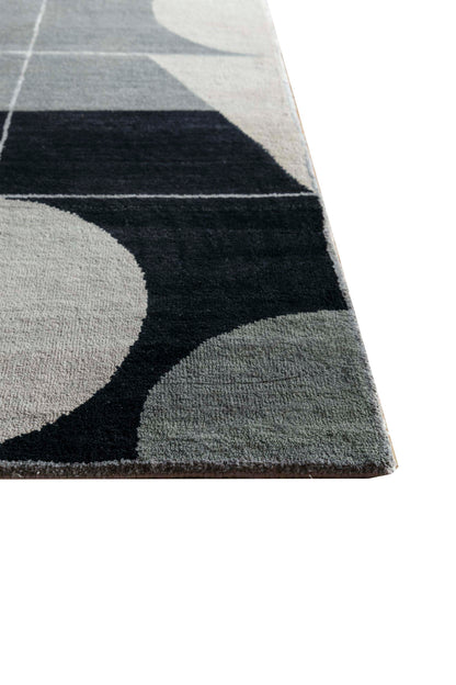 ABC designer modern rug, 100% NZ wool and Tencel silk pile  300x250 cm | Rug# 31193
