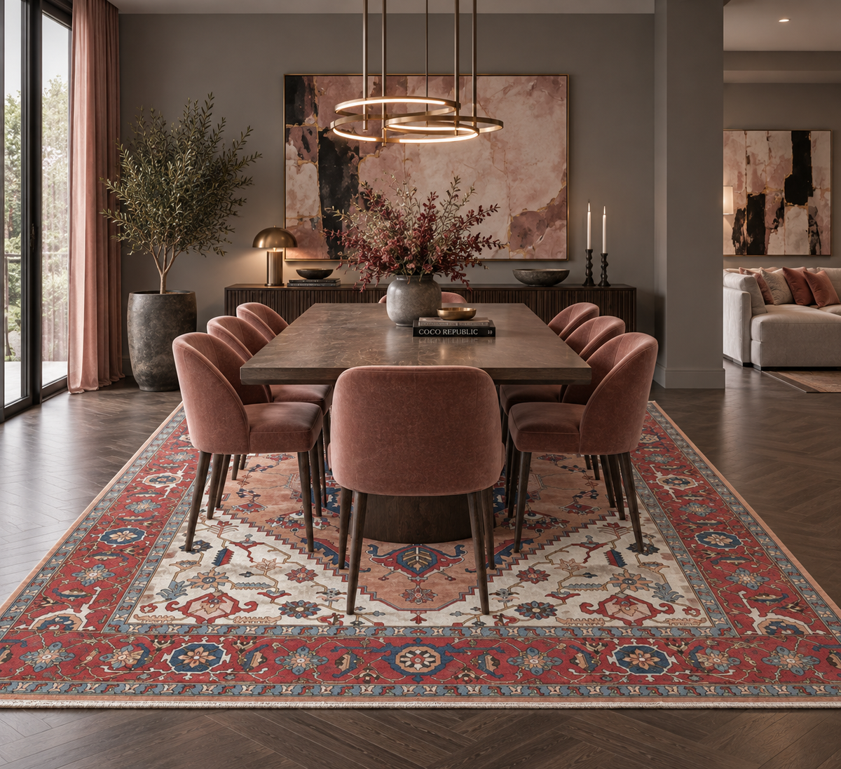 Studio Work Jaipur Serapi Heriz Rug, 363x272 cm | Rug# 31239