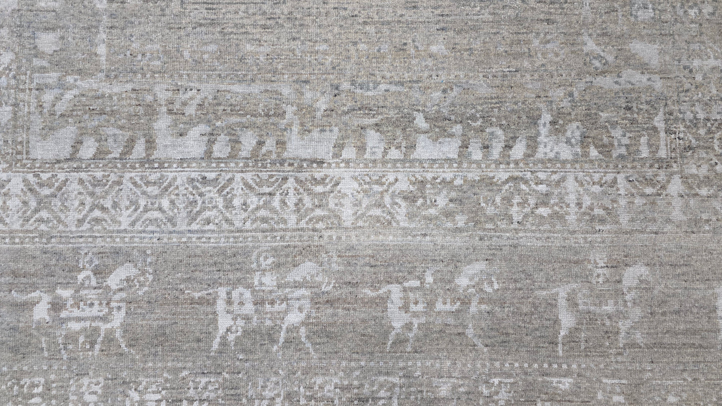 Pazyryk-Inspired Designer Rug 305x246cm | Rug# 31313