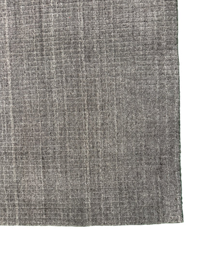 Scandinavian Texture design wool and Bamboo silk mixed 300x240cm | Rug# 31376