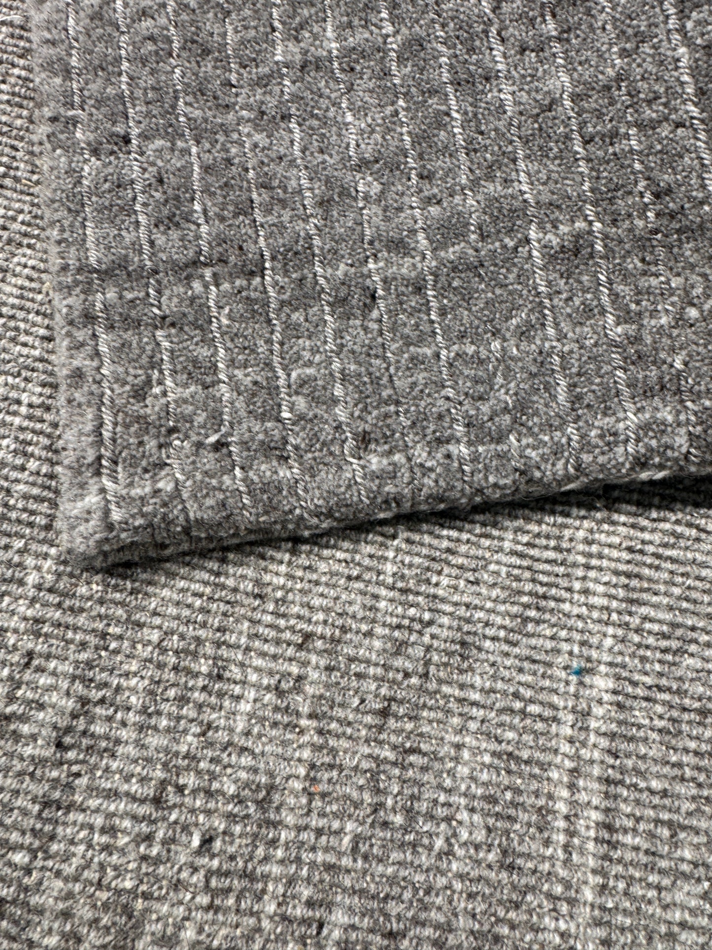Scandinavian Texture design wool and Bamboo silk mixed 300x240cm | Rug# 31376