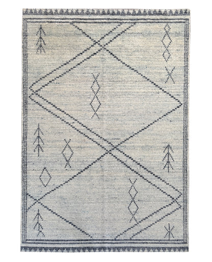 Scandinavian style modern rug, Afghan, 240×160 cm | Rug# 31409