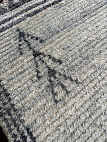 Scandinavian style modern rug, Afghan, 240×160 cm | Rug# 31409