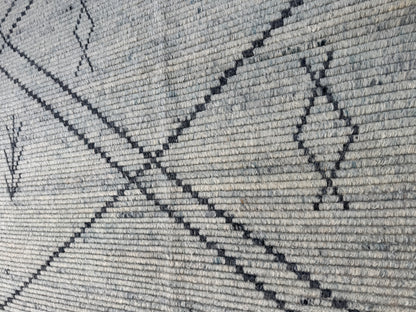 Scandinavian style modern rug, Afghan, 240×160 cm | Rug# 31409