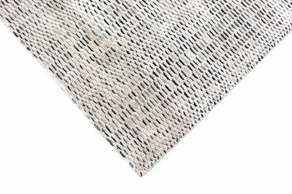 Modern Hand-Loom Wool & Art Silk Runner 303x80 cm | Rug# 31476