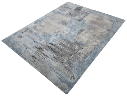 Wool & Silk Modern Abstract Designer Rug 303x245cm | Rug# 31794