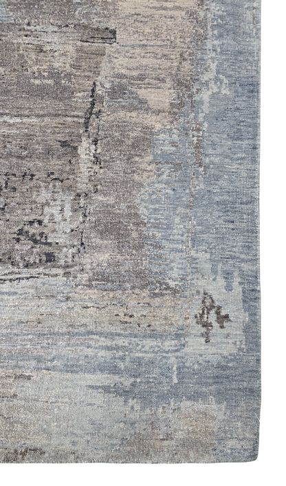 Wool & Silk Modern Abstract Designer Rug 303x245cm | Rug# 31794