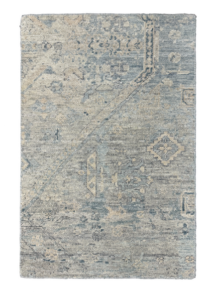 Jaipur rug sampler, Vintage and Distressed Persian design  90x60cm | Rug# 31810