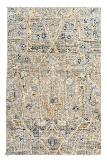 Jaipur rug sampler, Vintage and Distressed Persian design,91x59cm | Rug# 31811