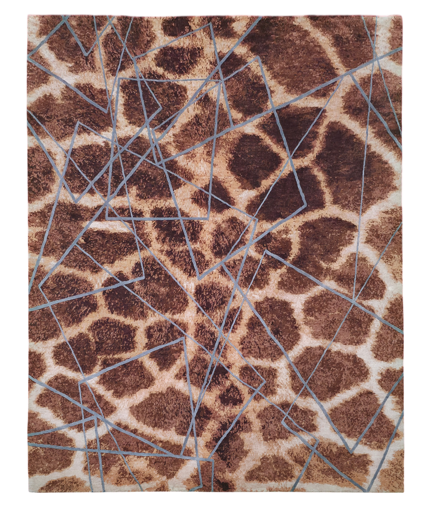 Majid’s Designer Modern Rug, wool & silk, 300x246cm | Rug# 31852