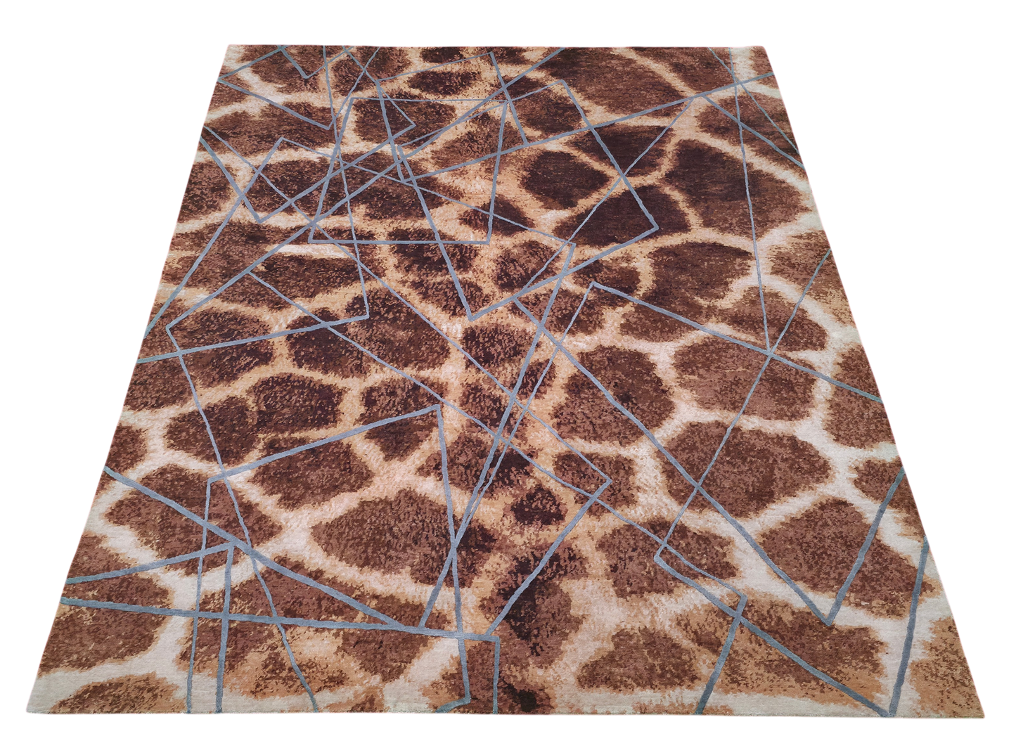 Majid’s Designer Modern Rug, wool & silk, 300x246cm | Rug# 31852