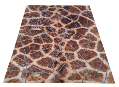 Majid’s Designer Modern Rug, wool & silk, 300x246cm | Rug# 31852