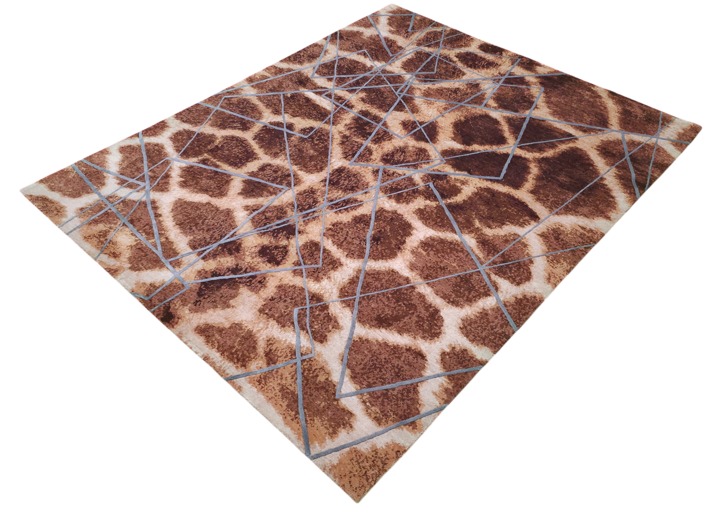 Majid’s Designer Modern Rug, wool & silk, 300x246cm | Rug# 31852