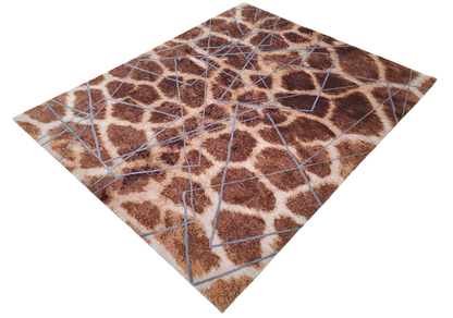 Majid’s Designer Modern Rug, wool & silk, 300x246cm | Rug# 31852