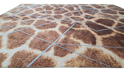 Majid’s Designer Modern Rug, wool & silk, 300x246cm | Rug# 31852