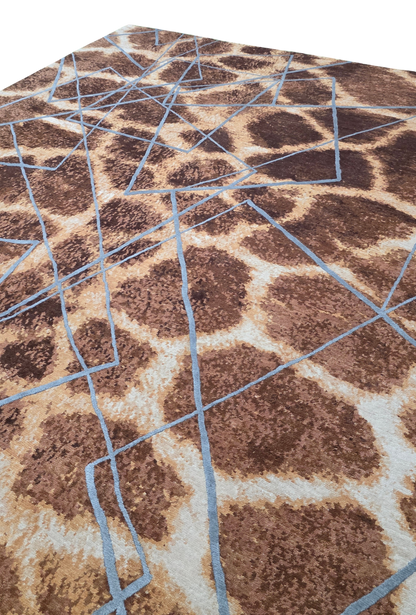 Majid’s Designer Modern Rug, wool & silk, 300x246cm | Rug# 31852