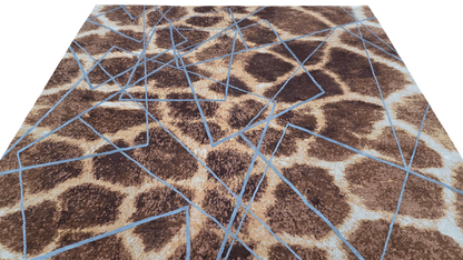 Majid’s Designer Modern Rug, wool & silk, 300x246cm | Rug# 31852
