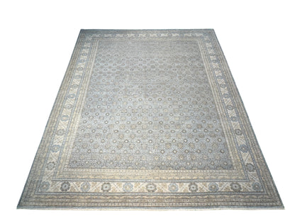 Hand Knotted antique reproduction, 19th century Khotan design  437x360 cm | Rug# 31887