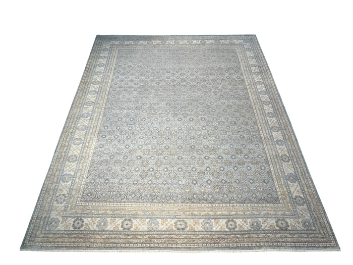 Hand Knotted antique reproduction, 19th century Khotan design  437x360 cm | Rug# 31887
