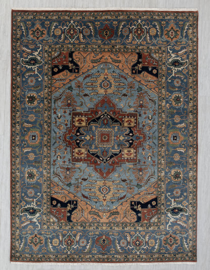 Hand-knotted Sarapi Rug  medallion surrounded  231x310 cm | Rug# 31902
