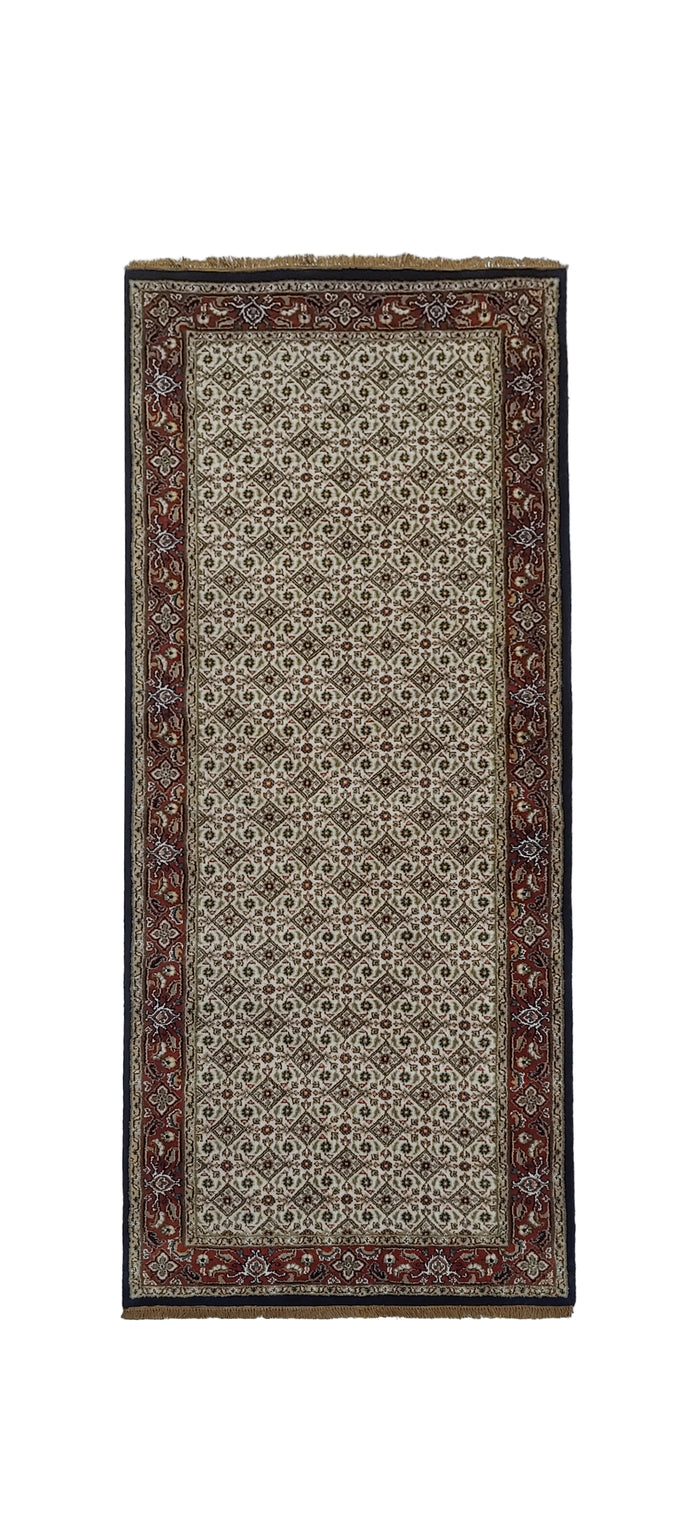 Superfine Amritsar hall runner in Tabriz Mahi design 190x80cm | Rug# 31905
