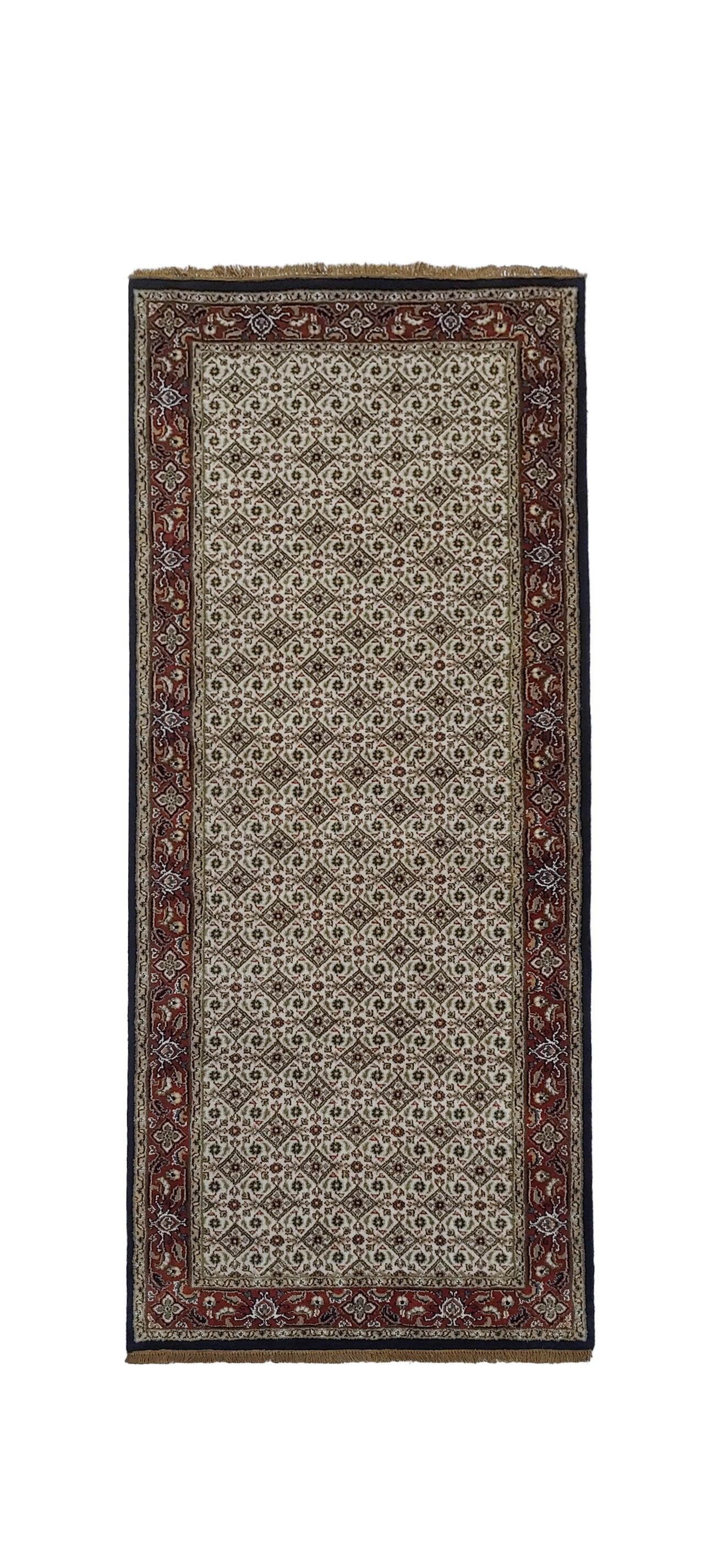 Superfine Amritsar hall runner in Tabriz Mahi design 249x78cm | Rug# 31906