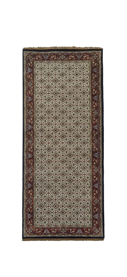 Superfine Amritsar hall runner in Tabriz Mahi design 249x78cm | Rug# 31906