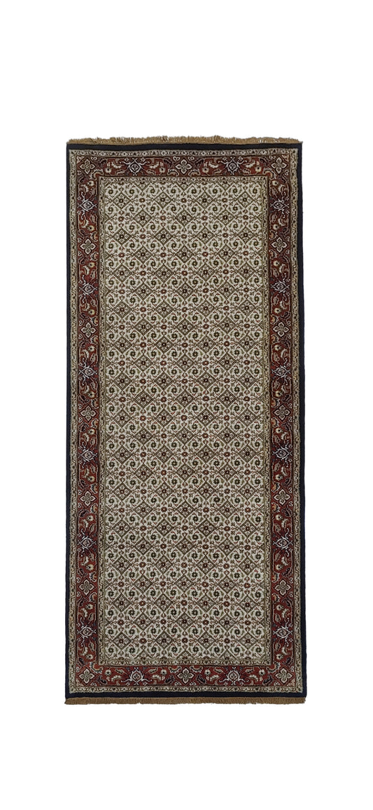 Superfine Amritsar hall runner in Tabriz Mahi design 249x78cm | Rug# 31906