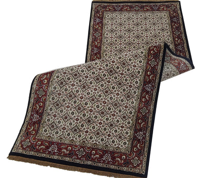 Superfine Amritsar hall runner in Tabriz Mahi design 190x80cm | Rug# 31905