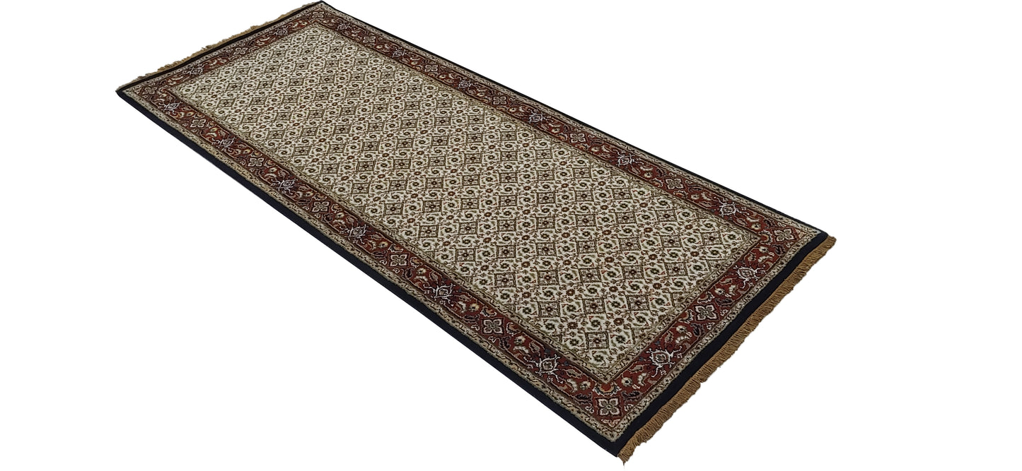 Superfine Amritsar hall runner in Tabriz Mahi design 190x80cm | Rug# 31905