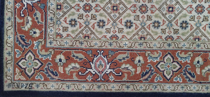 Superfine Amritsar hall runner in Tabriz Mahi design 249x78cm | Rug# 31906