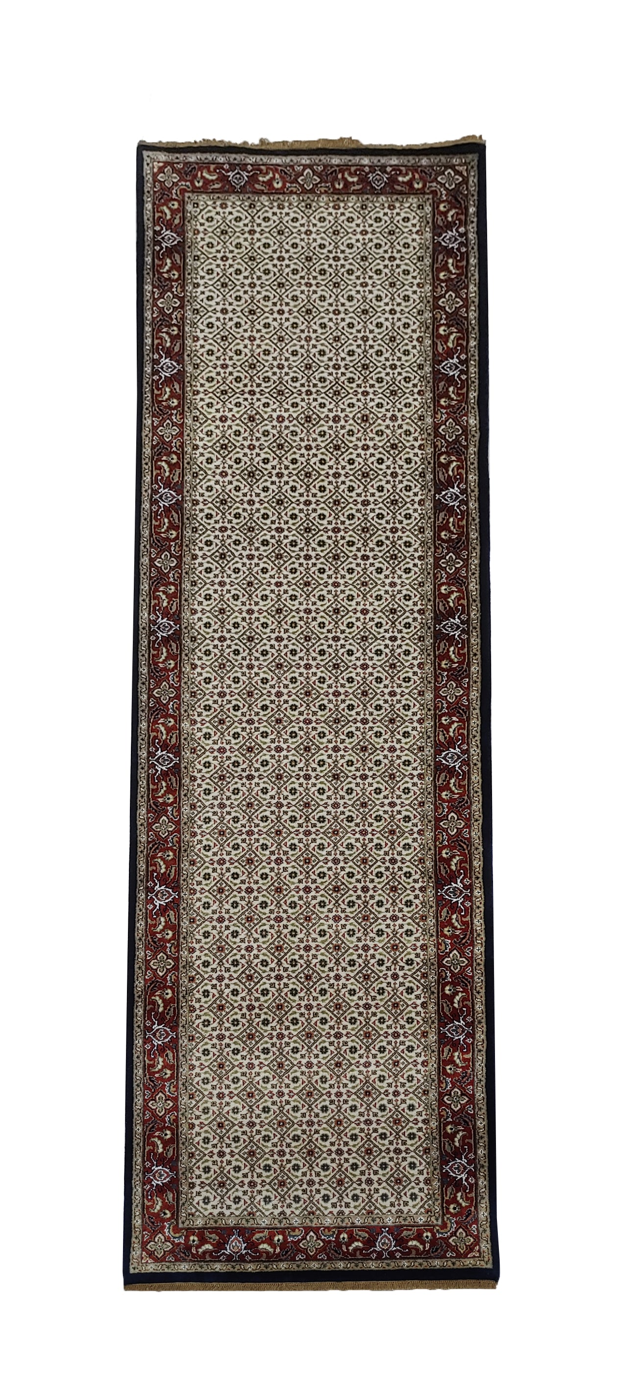 Superfine Amritsar hall runner in Tabriz Mahi design 292x79cm | Rug# 31907