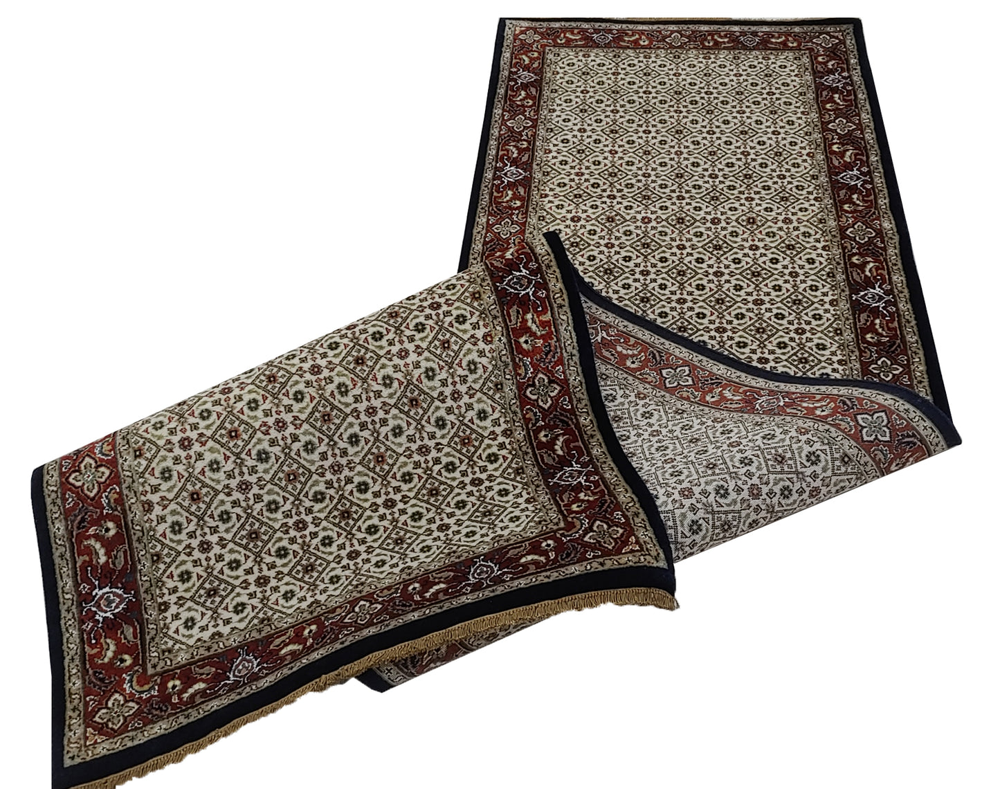 Superfine Amritsar hall runner in Tabriz Mahi design 292x79cm | Rug# 31907
