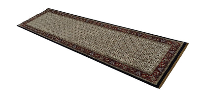 Superfine Amritsar hall runner in Tabriz Mahi design 292x79cm | Rug# 31907