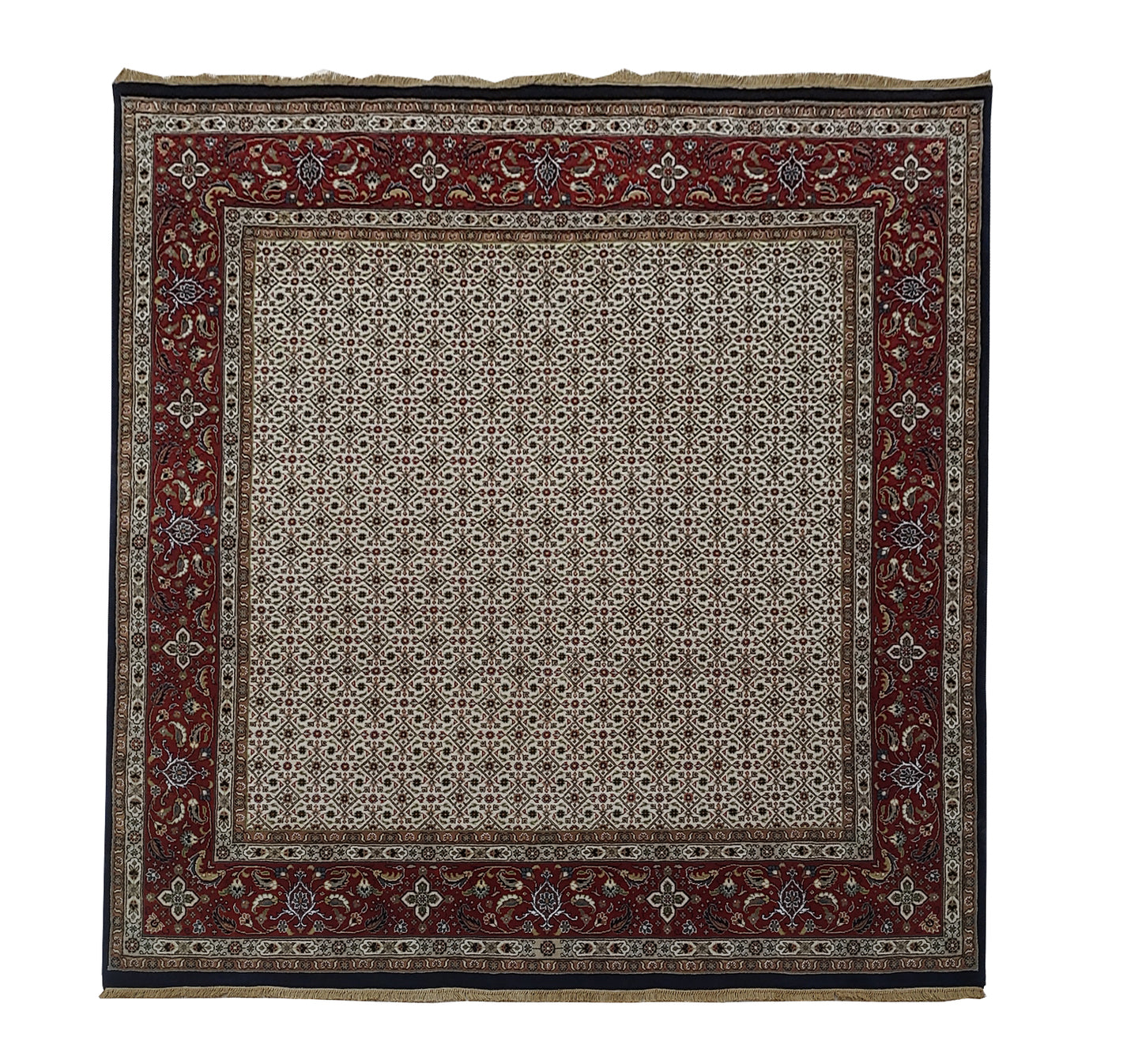 Superfine Amritsar hall runner in Tabriz Mahi design 204x200cm | Rug# 31908